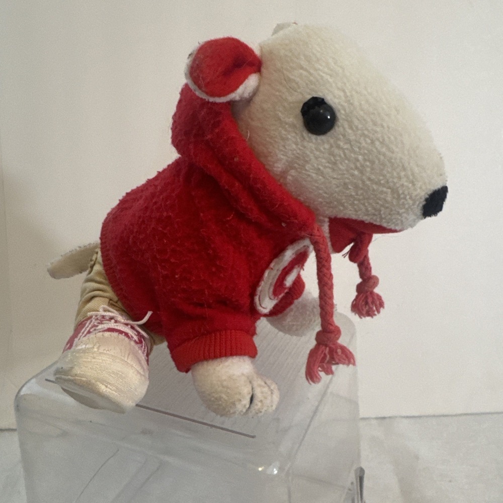 Vintage Target Dog Plush With Red Hoodie‎ Girl With Eyelashes Rare Please Read